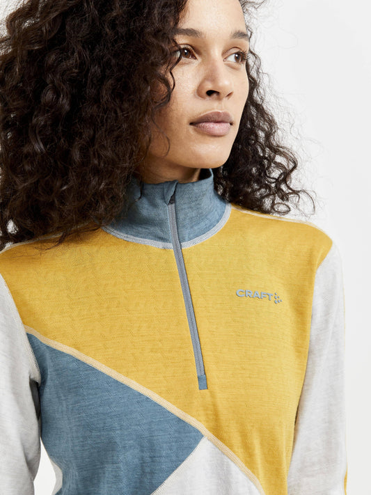 Women's ADV Nordic Wool Baselayer - ASH-TAWNY Craft Sportswear NA