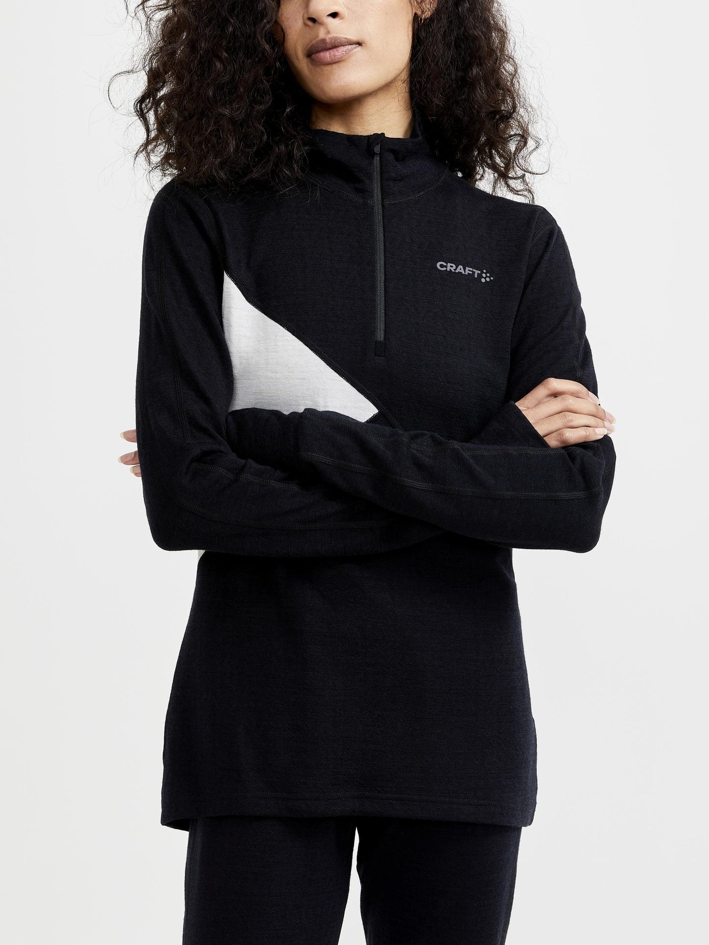 Women's ADV Nordic Wool Baselayer - BLACK/ASH Craft Sportswear NA