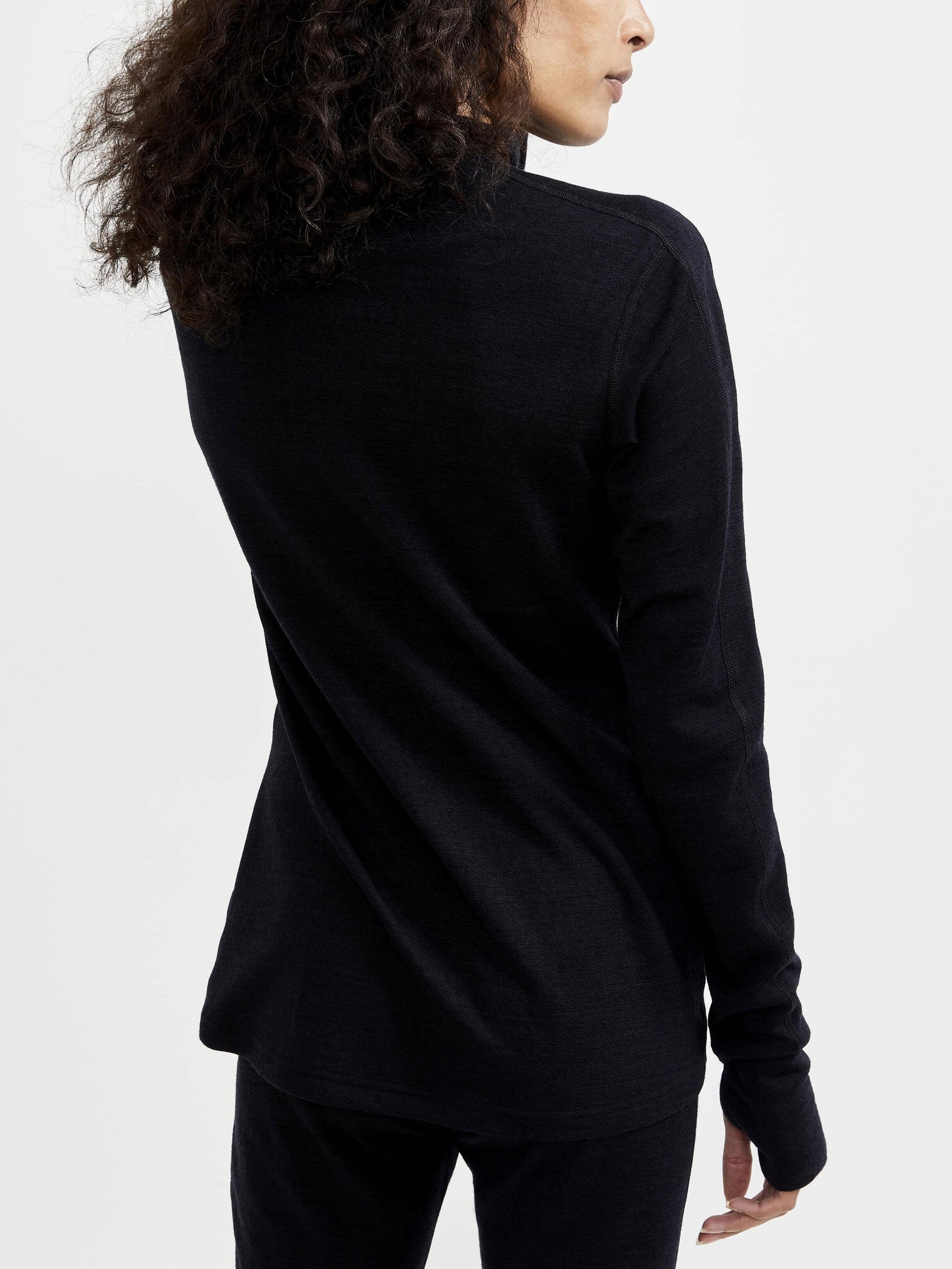 Women's ADV Nordic Wool Baselayer - BLACK/ASH Craft Sportswear NA