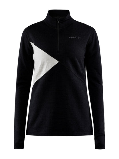 Women's ADV Nordic Wool Baselayer - BLACK/ASH Craft Sportswear NA