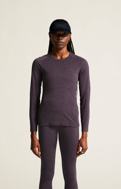 WOMEN'S CORE DRY ACTIVE COMFORT BASELAYER - DK PLUM Craft Sportswear NA