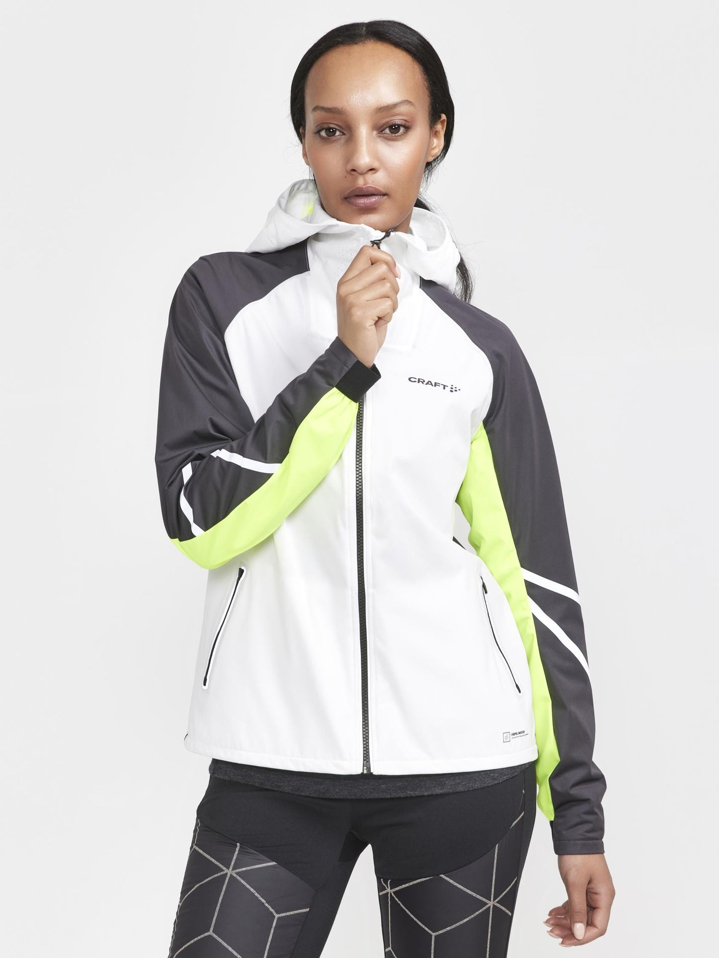 WOMEN'S PRO HYDRO LUMEN RUNNING JACKET 2 - ASH WHITE-SLATE Craft Sportswear NA