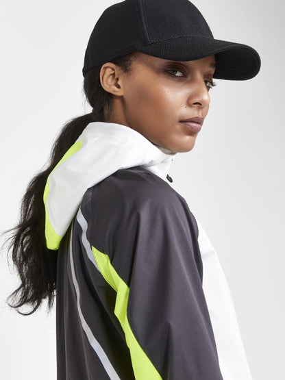 WOMEN'S PRO HYDRO LUMEN RUNNING JACKET 2 - ASH WHITE-SLATE Craft Sportswear NA