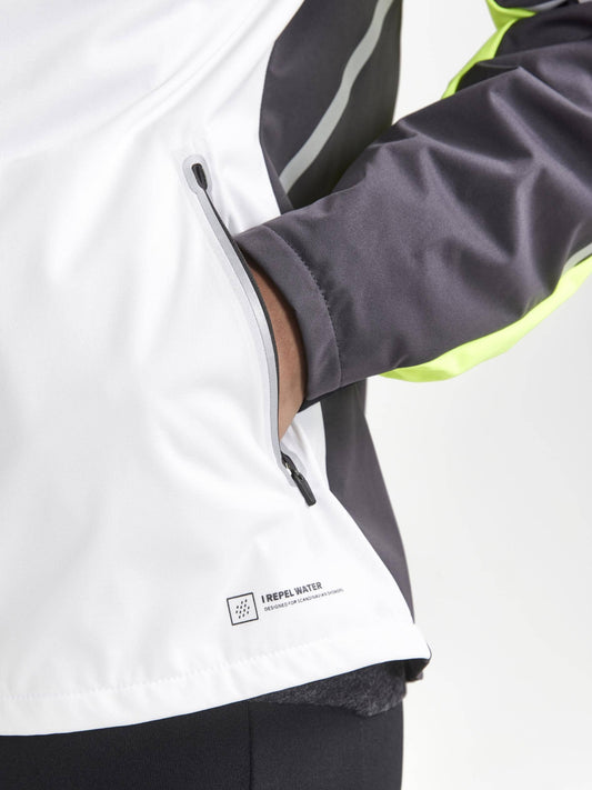 WOMEN'S PRO HYDRO LUMEN RUNNING JACKET 2 - ASH WHITE-SLATE Craft Sportswear NA