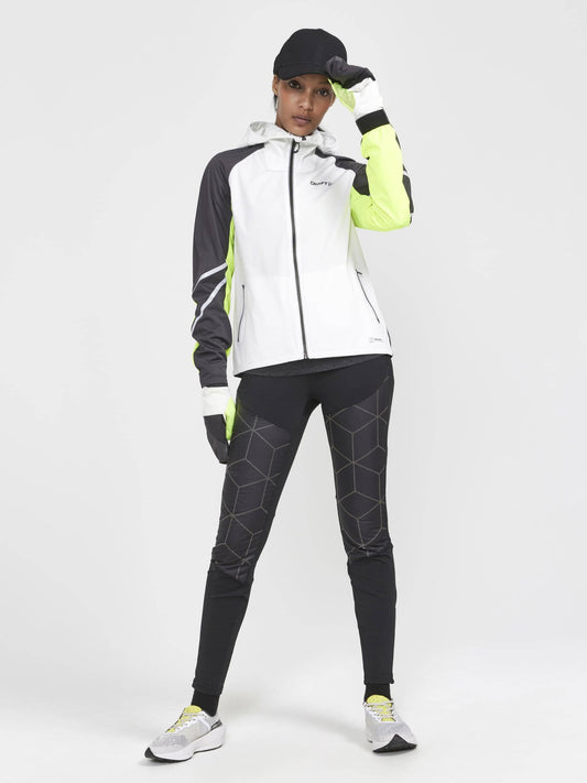 WOMEN'S PRO HYDRO LUMEN RUNNING JACKET 2 - ASH WHITE-SLATE Craft Sportswear NA