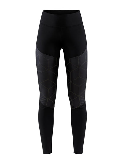 WOMEN'S ADV SUBZ LUMEN PADDED RUNNING TIGHTS 2 - Black Craft Sportswear NA