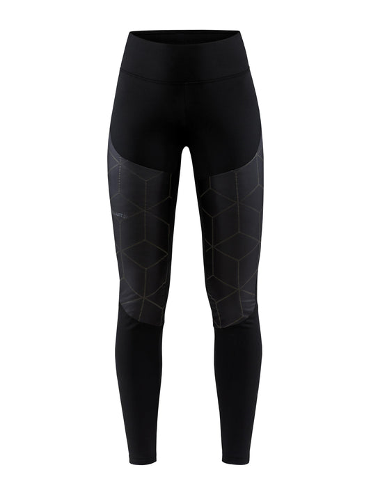 WOMEN'S ADV SUBZ LUMEN PADDED RUNNING TIGHTS 2 - Black Craft Sportswear NA