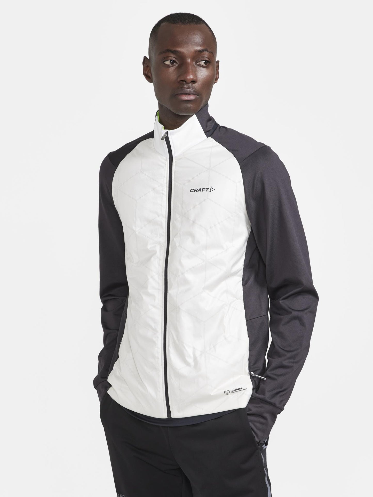 MEN'S ADV SUBZ LUMEN RUNNING JACKET 2 - ASH WHITE-SLATE Craft Sportswear NA