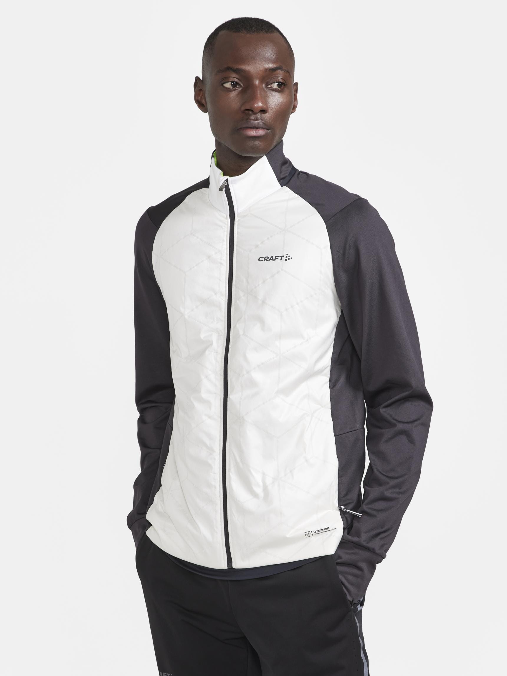 MEN'S ADV SUBZ LUMEN RUNNING JACKET 2 - ASH WHITE-SLATE Craft Sportswear NA
