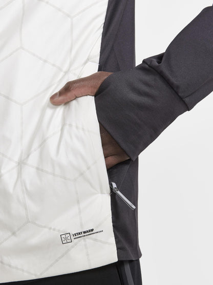MEN'S ADV SUBZ LUMEN RUNNING JACKET 2 - ASH WHITE-SLATE Craft Sportswear NA