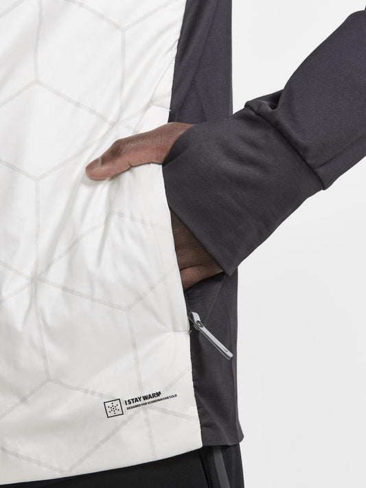 MEN'S ADV SUBZ LUMEN RUNNING JACKET 2 - ASH WHITE-SLATE Craft Sportswear NA