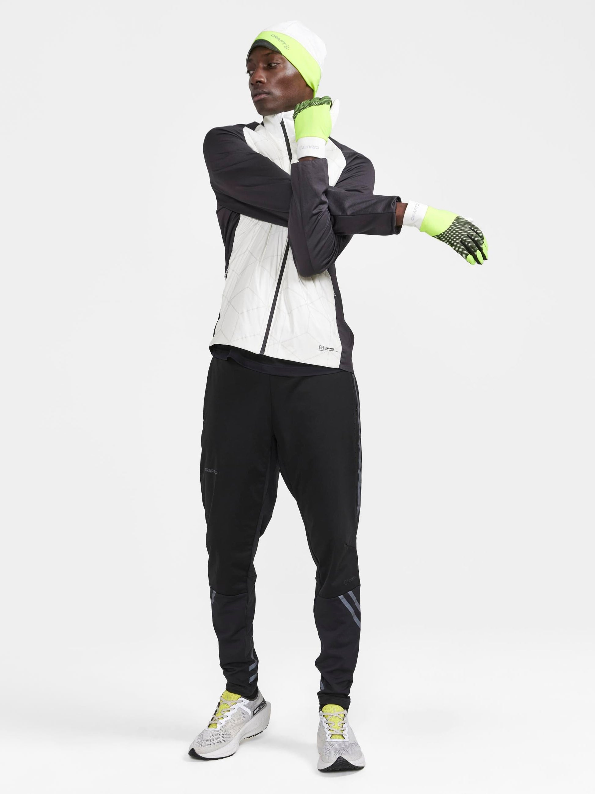 MEN'S ADV SUBZ LUMEN RUNNING JACKET 2 - ASH WHITE-SLATE Craft Sportswear NA