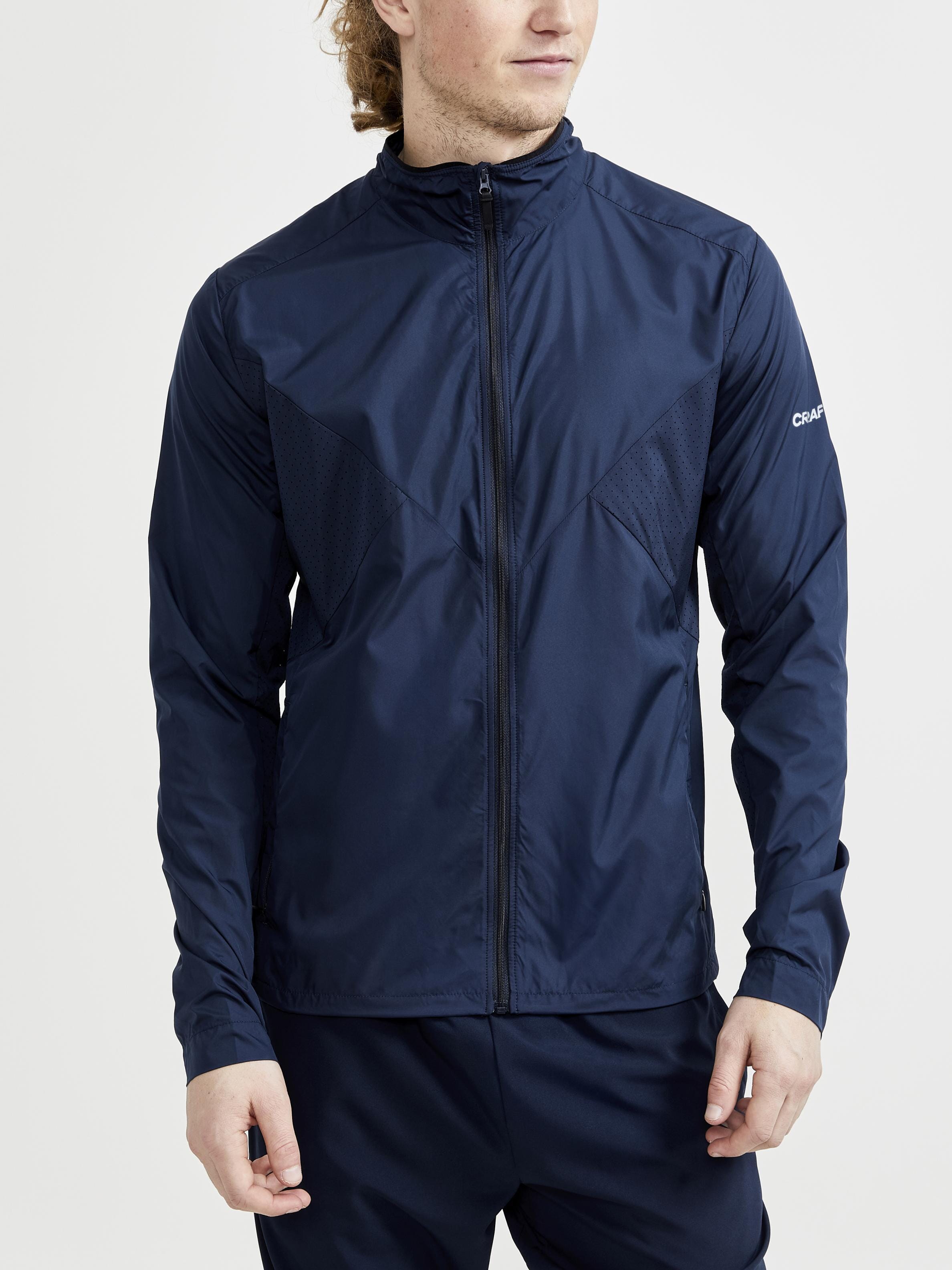 MEN'S ADV ESSENCE WIND JACKET - BIOME/BLAZE – Craft Sportswear NA
