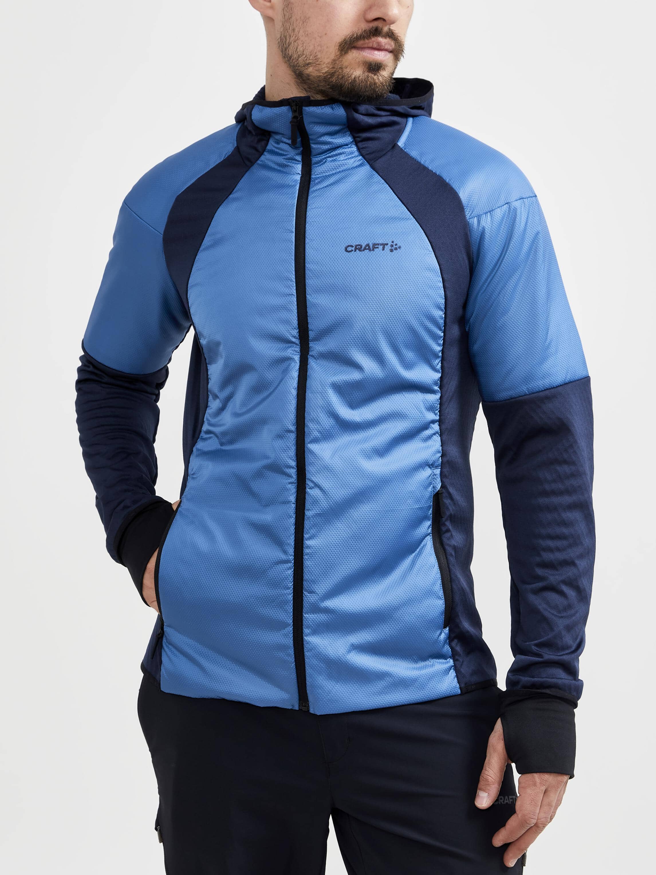 MEN'S ADV HYBRID THERMAL MIDLAYER - FLUID/BLAZE – Craft Sportswear NA