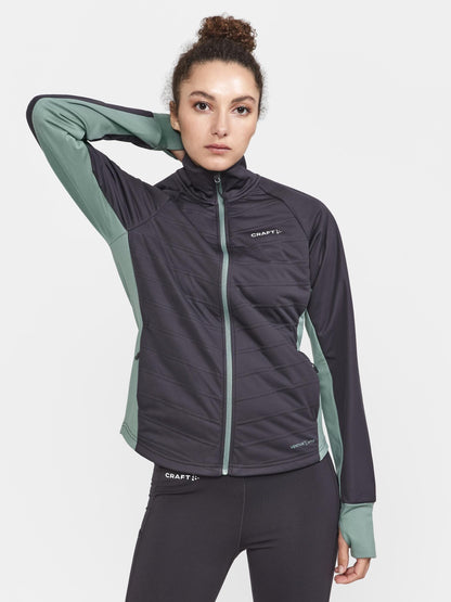 Women's ADV Essence Warm Jacket - THYME-SLATE Craft Sportswear NA