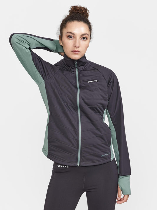 Women's ADV Essence Warm Jacket - THYME-SLATE Craft Sportswear NA