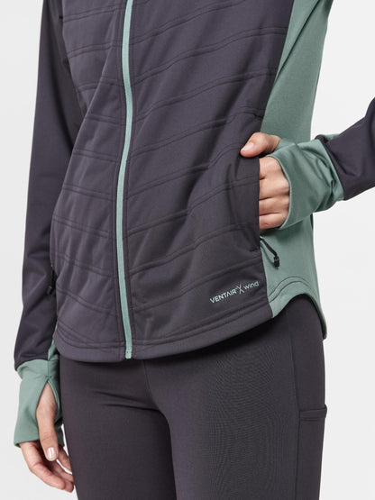 Women's ADV Essence Warm Jacket - THYME-SLATE Craft Sportswear NA