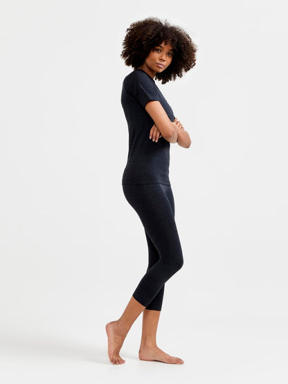 WOMEN'S CORE DRY ACTIVE COMFORT SHORT SLEEVE - Black Craft Sportswear NA