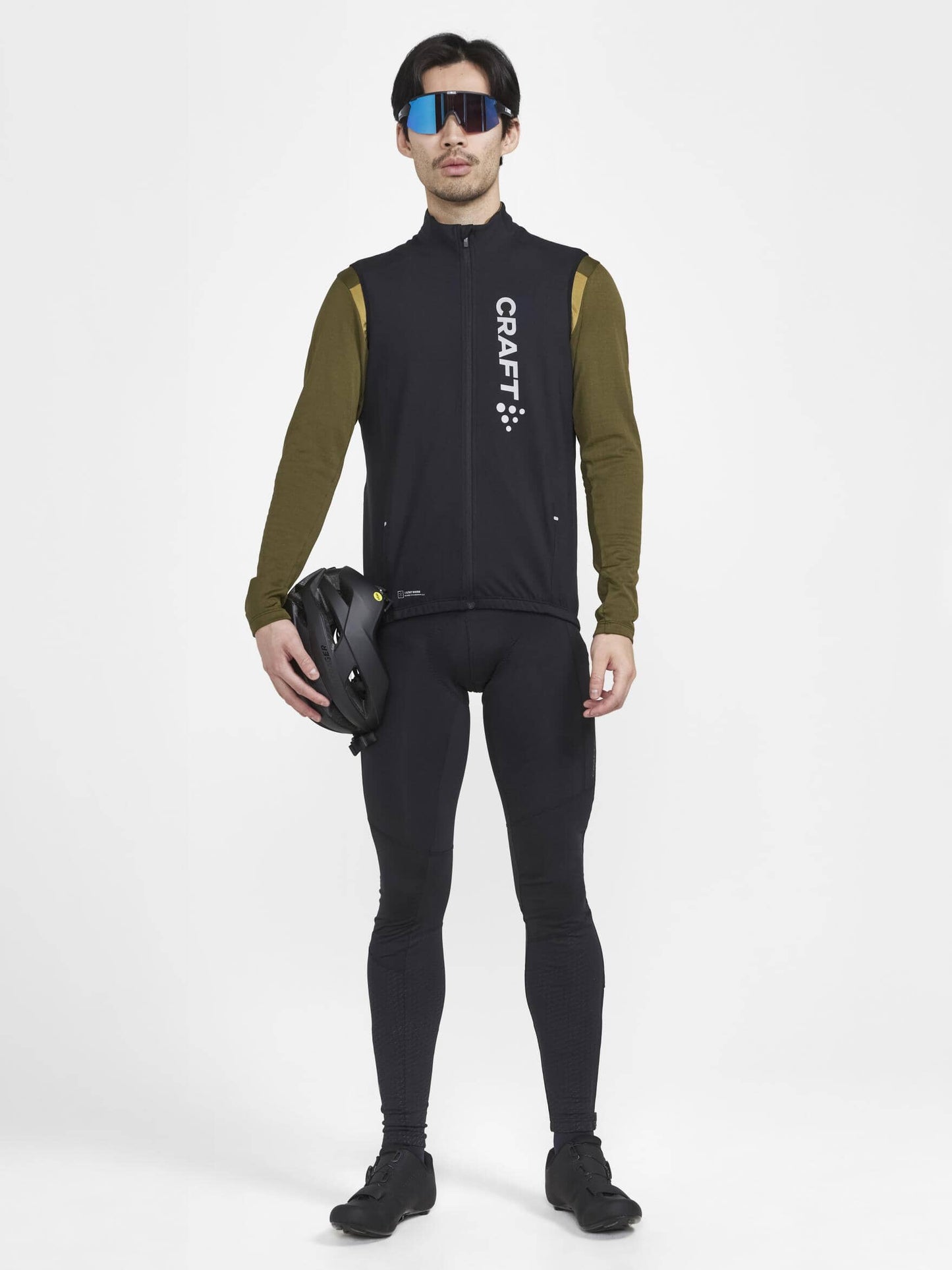 Men's Core Sub Z Cycling Vest - Black/Silver Reflective Craft Sportswear NA