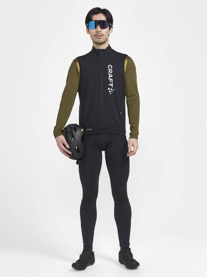 Men's Core Sub Z Cycling Vest - Black/Silver Reflective Craft Sportswear NA