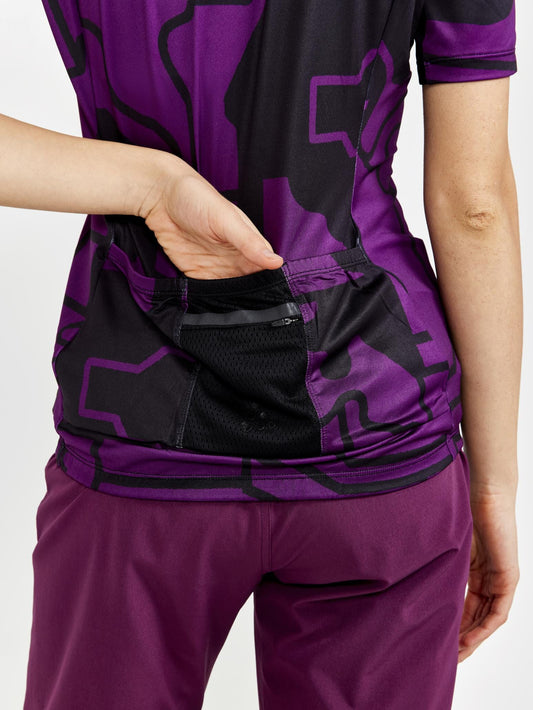 Women's ADV Gravel Ss Jersey - BLOSSOM-BLACK Craft Sportswear NA