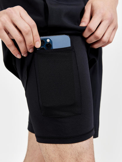 Mens ADV Essence Perforated 2-in-1 Stretch Shorts Craft Sportswear NA