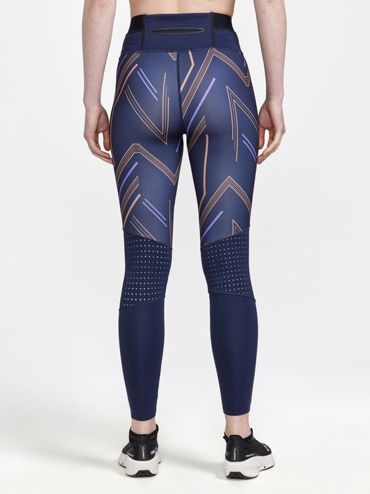 Women's PRO Charge Blocked Training Tights - BLAZE-CLIFF Craft Sportswear NA