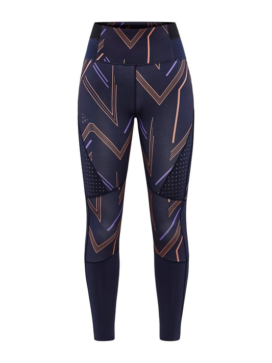 Women's PRO Charge Blocked Training Tights - BLAZE-CLIFF Craft Sportswear NA
