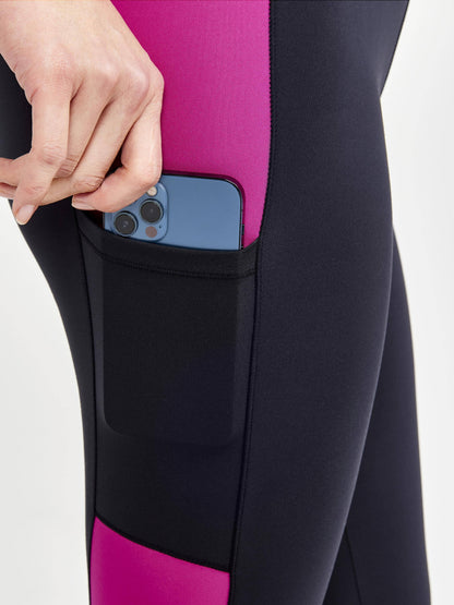 WOMEN'S ADV ESSENCE TRAINING TIGHTS 2 - BLACK-ROXO Craft Sportswear NA