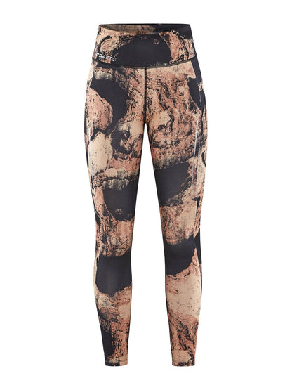 WOMEN'S ADV ESSENCE RUNNING TIGHTS - GLOW-MULTI Craft Sportswear NA