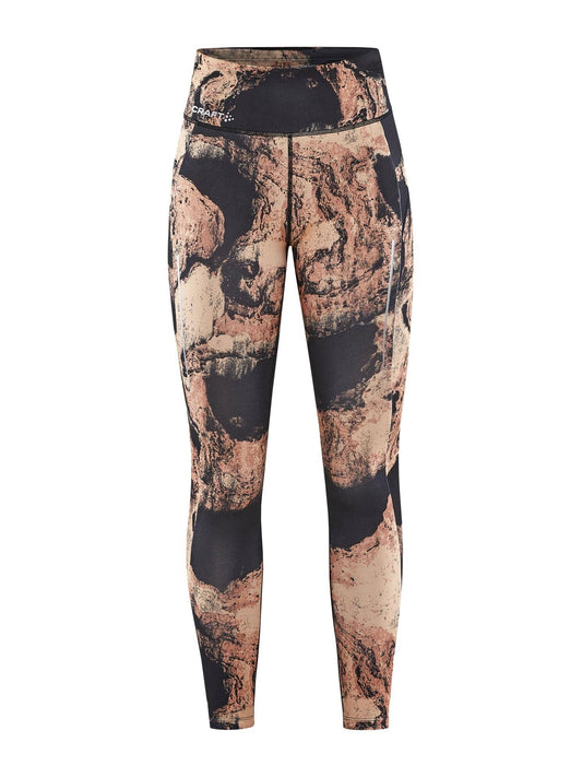 WOMEN'S ADV ESSENCE RUNNING TIGHTS - GLOW-MULTI Craft Sportswear NA