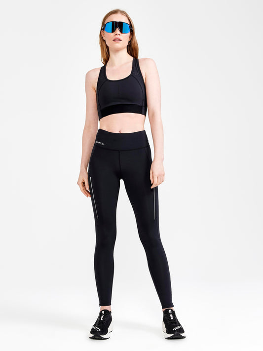 WOMEN'S ADV ESSENCE RUNNING TIGHTS - Black Craft Sportswear NA