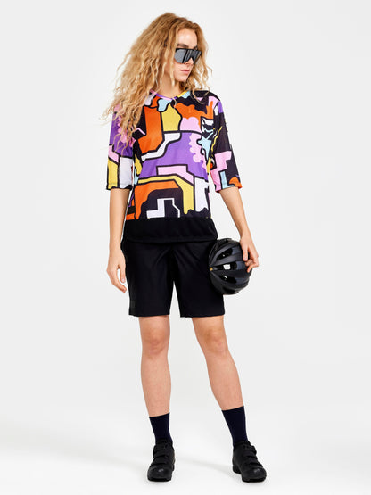 Women's CORE Gravel Short Sleeve Tee - MULTI-GUM Craft Sportswear NA