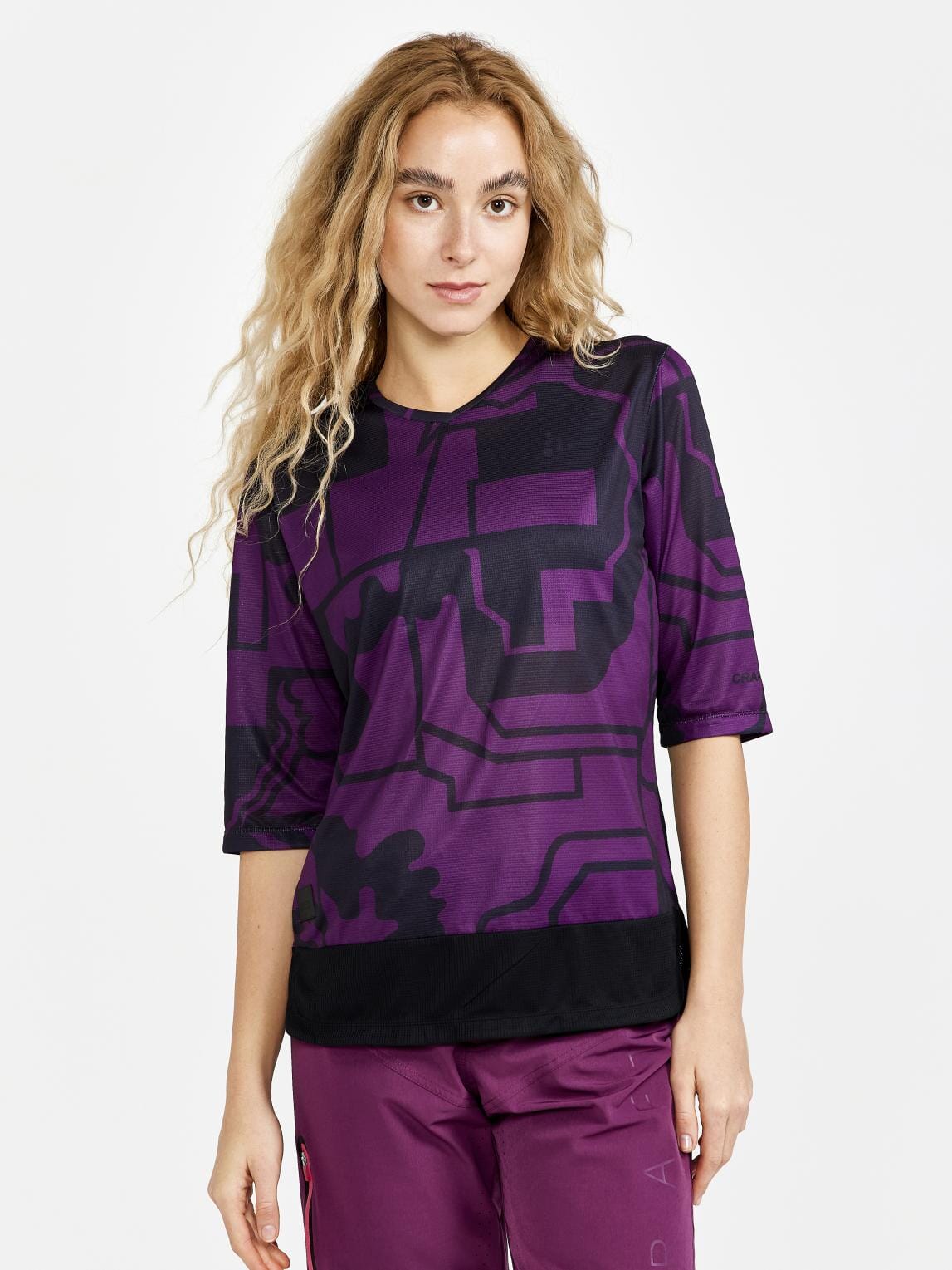 Women's CORE Gravel Short Sleeve Tee - BLOSSOM-BLACK Craft Sportswear NA