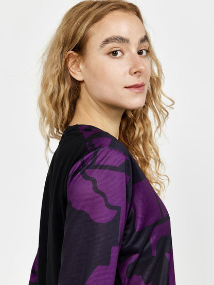 Women's CORE Gravel Short Sleeve Tee - BLOSSOM-BLACK Craft Sportswear NA