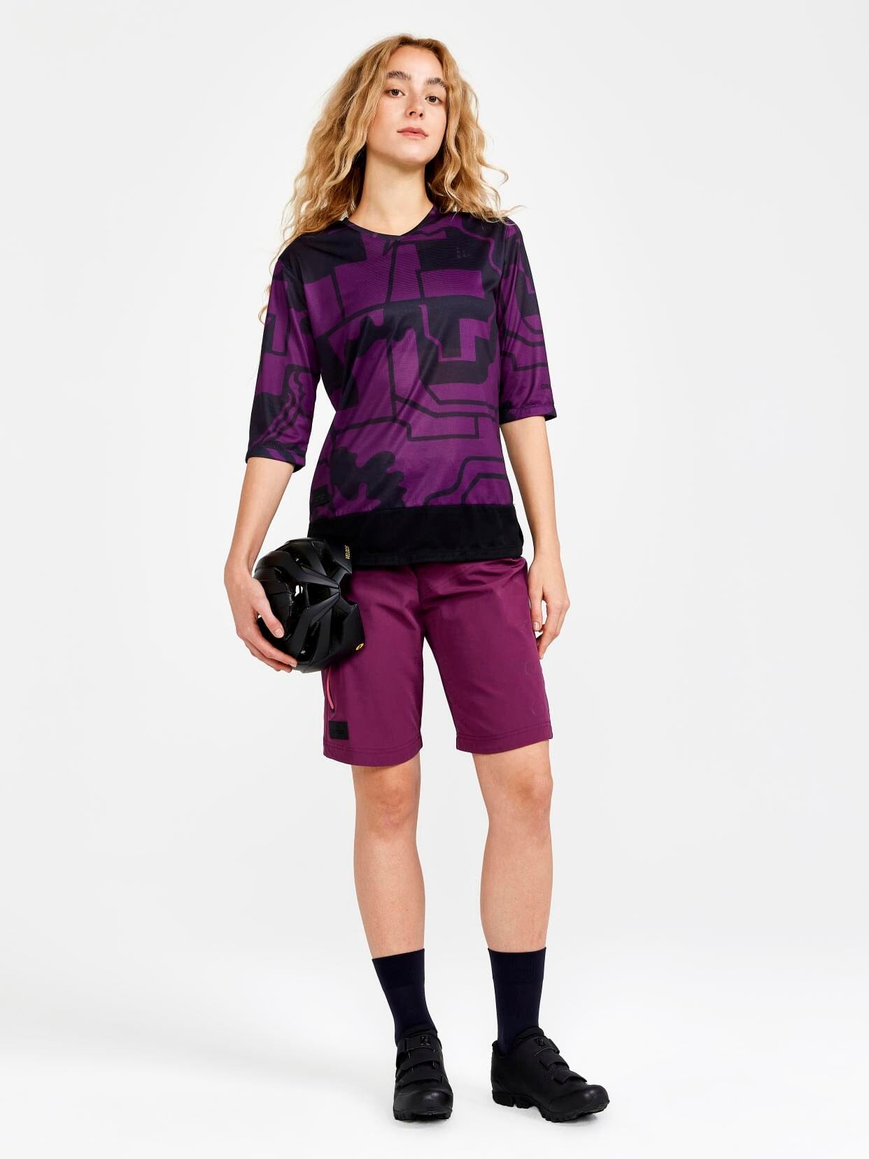 Women's CORE Gravel Short Sleeve Tee - BLOSSOM-BLACK Craft Sportswear NA