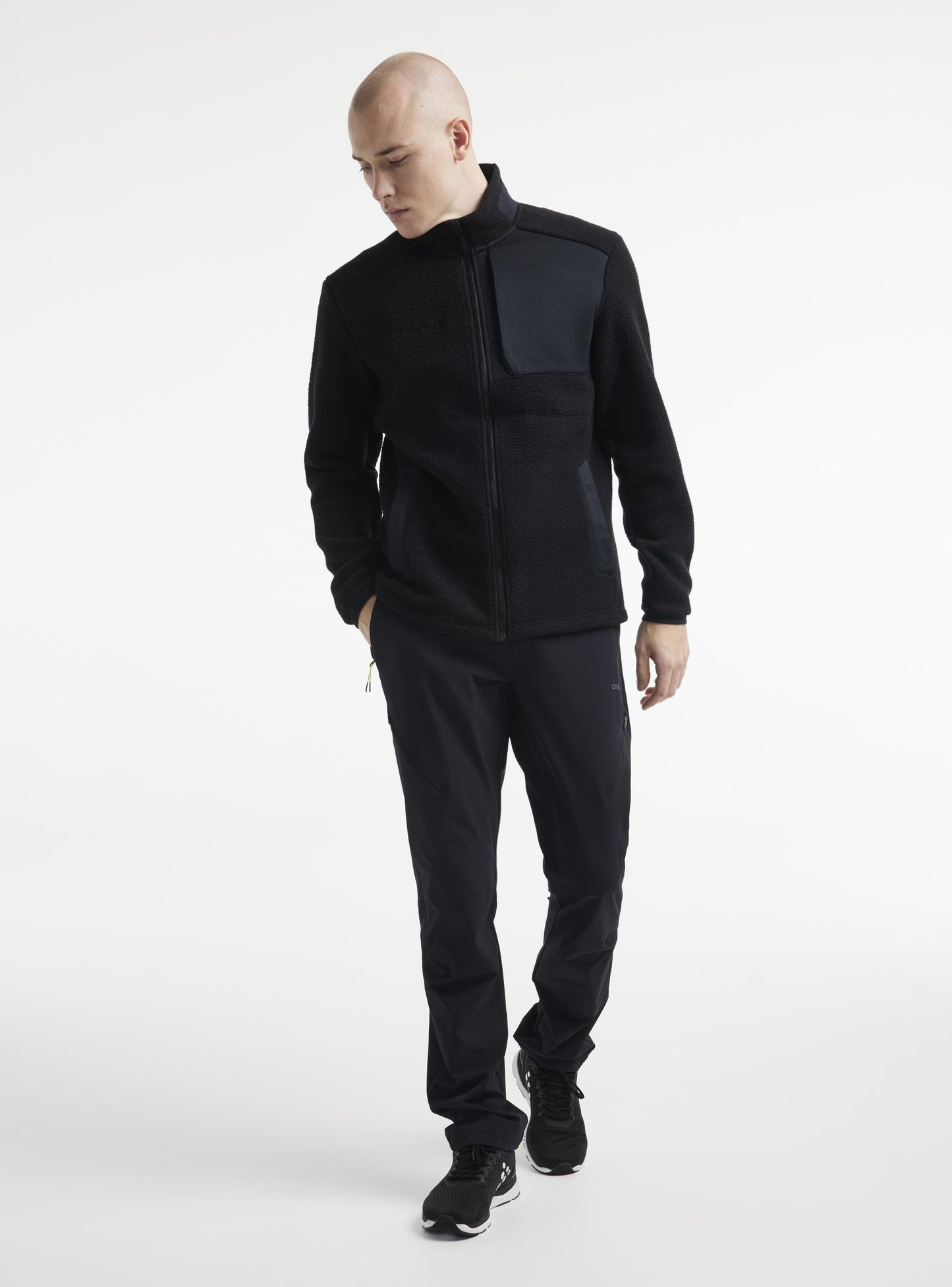 MEN'S ADV EXPLORE PILE FLEECE JACKET - Black Craft Sportswear NA