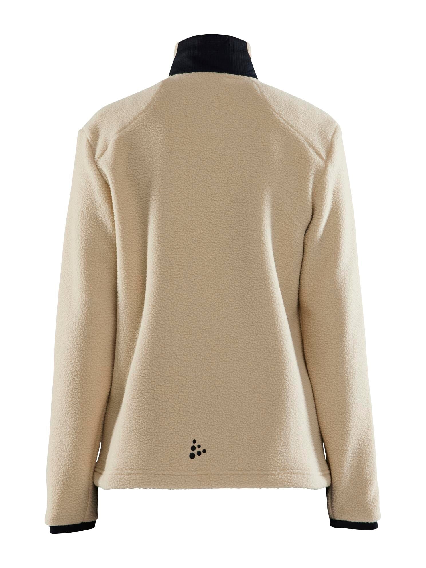 WOMEN'S ADV EXPLORE PILE FLEECE JACKET - ECRU-BLACK Craft Sportswear NA