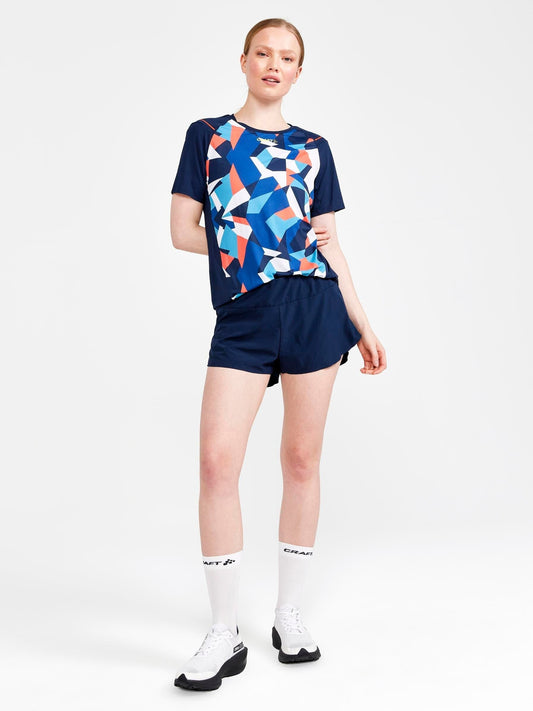 Women's PRO Dazzle Camo Running Tee Craft Sportswear NA