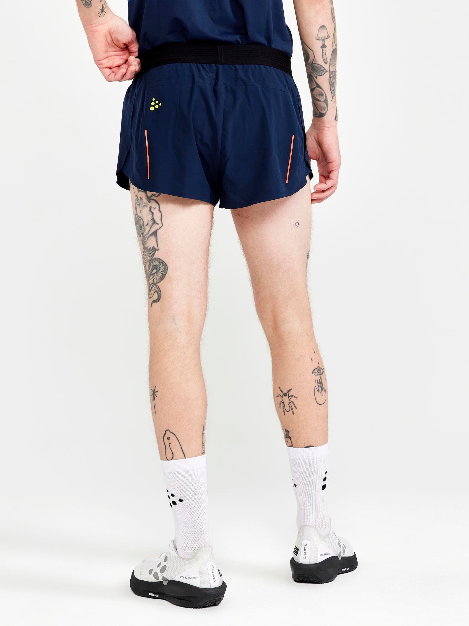 MEN'S PRO DAZZLE CAMO RUNNING SHORTS - BLAZE/P DAZZLE CAMO – Craft