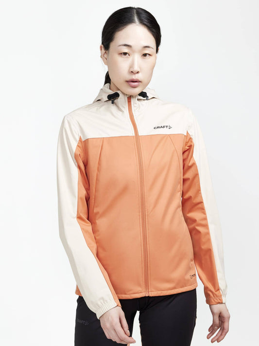 Women's ADV Essence Hydro Jacket - Rusty Glow/Ecru Craft Sportswear NA