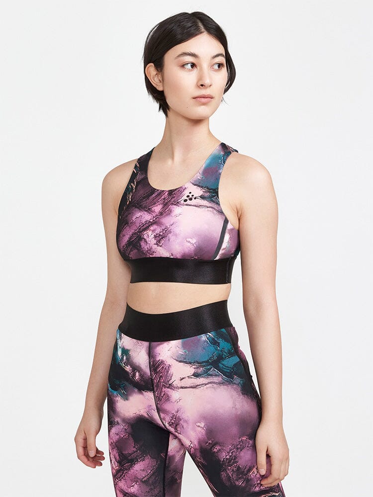 Women's ADV Hit Sport Top - BLACK/MULTI – Craft Sportswear NA