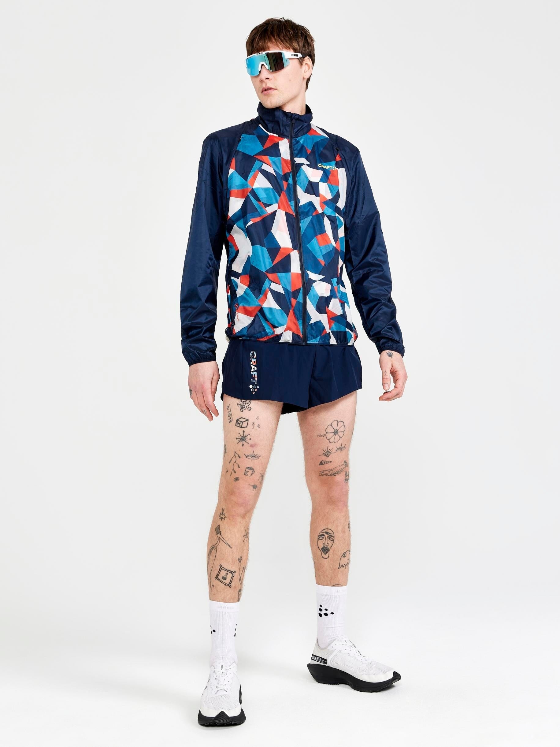 kame Men's Pro Dazzle Camo Running Jacket - BLAZE/P DAZZLE CAMO – Craft