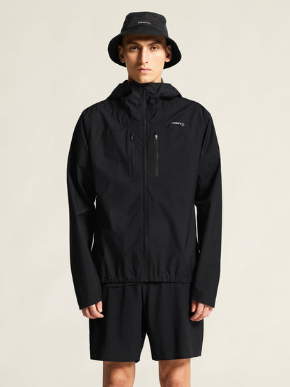 Men's Pro Trail Running 2L Light Weight Jacket - Black Men's Jackets and Vests Craft Sportswear NA