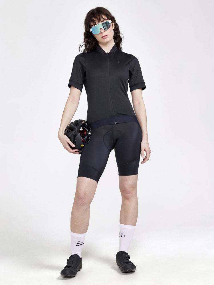Women's Core Essence Bike Jersey Regular Fit - Black Craft Sportswear NA
