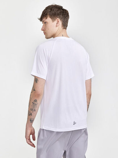 Men's Collective Bi-Blend SS Tee - White Craft Sportswear NA