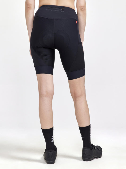 WOMEN'S ADV GRAVEL BIKE SHORTS - Black Craft Sportswear NA