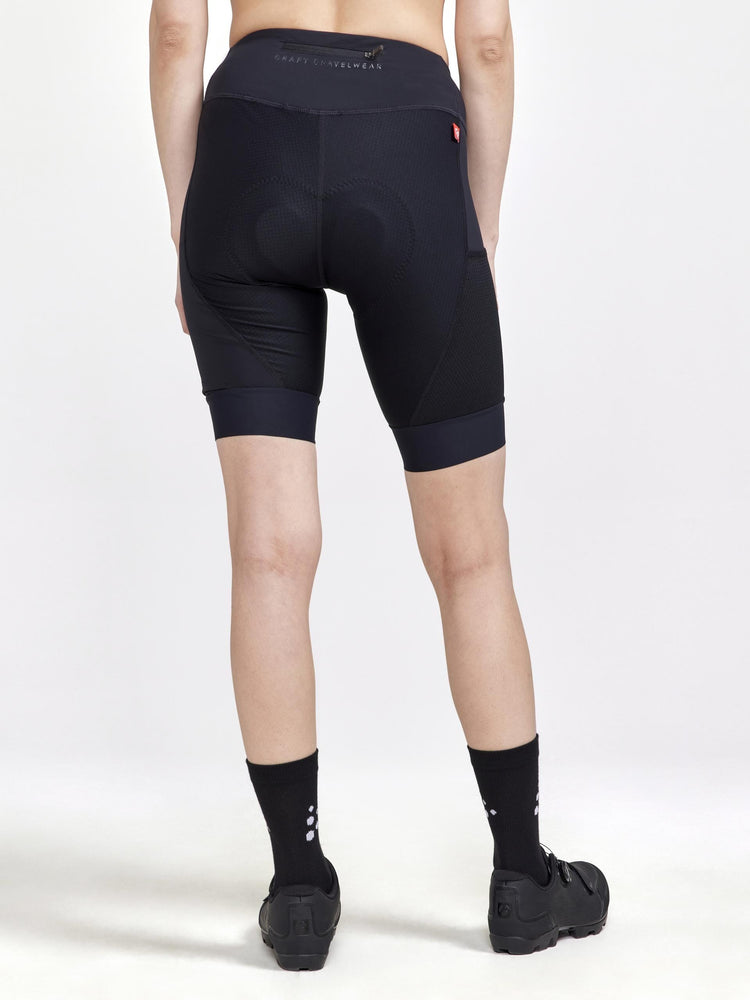 WOMEN'S ADV GRAVEL BIKE SHORTS - Black Craft Sportswear NA