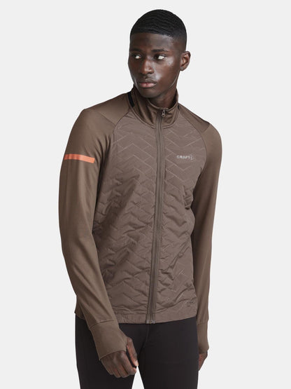Men's ADV SubZ Running Jacket 3.0 - DK CLAY Craft Sportswear NA
