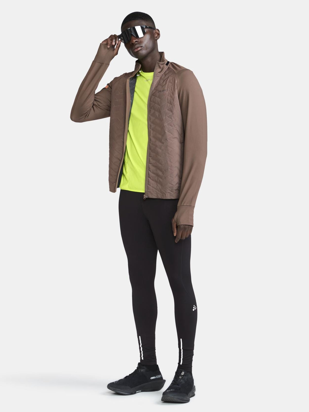 Men's ADV SubZ Running Jacket 3.0 - DK CLAY Craft Sportswear NA